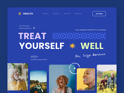 IHEALTH - Website design graphic design heropage landingpage logo medical medicine product typography ui ux webdesign website