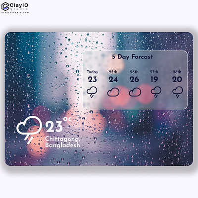 Weather Page app design branding design illustration ui user experience user interface ux uxui weather web design