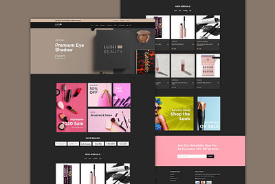 Lush Beauty | Online Store | Web Design beauty store ecommerce website online store web design wordpress