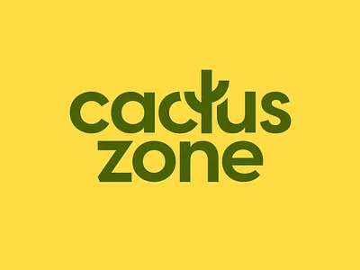 Cactus Zone Logo arid brandidentity branding cactus desert garden icon inspiration letters logo logodesigner logomark minimal t letter typography unique logo zone