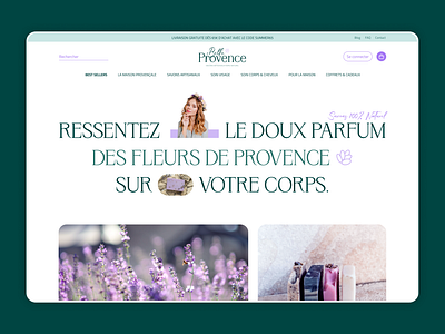 Belle Provence Website branding e commerce e commerce website e shop floral website flowers french website graphic design green website hero website natural webdesign natural website soap site soaps ui ui design ux ux design webdesign website