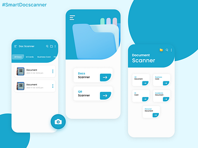 Smart Docscanner App design dribbble shots ui