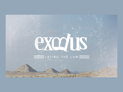 Exodus Sermon Series Cover graphic design