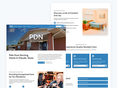 Palo Duro Nursing | Web Design figma nursing nursing home web design webflow