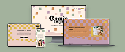 Omnia Design Co. Website Rebrand brand design branding logo design web design wix