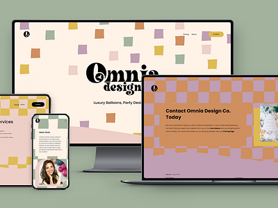 Omnia Design Co. Website Rebrand brand design branding logo design web design wix