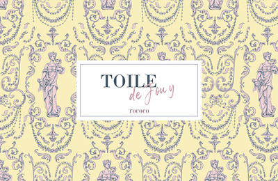 Seamless Pattern Design : Toile de Jouy Rococo Pattern graphic design illustration package design pattern pattern design print design surface design