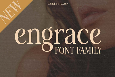 Engrace serif font family typeface vintage