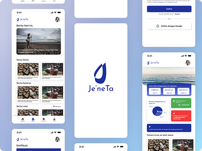 Je'neTa: Responsible Water Management app business climate crisis ui ux water