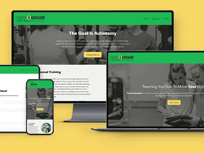 Coach Hanshaw Branding and Web Design branding graphic design identity logo design small business squarespace web design