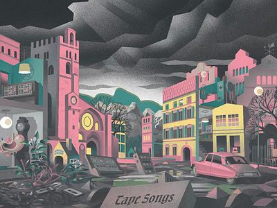 Makina Girgir - Tape Songs architecture city design frontcover ill illustration image package town