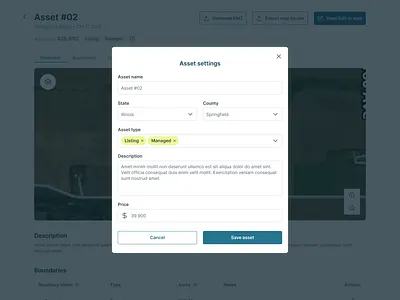 FarmWorth: Streamlining Land Analysis and Mapping export land mapping ui ux