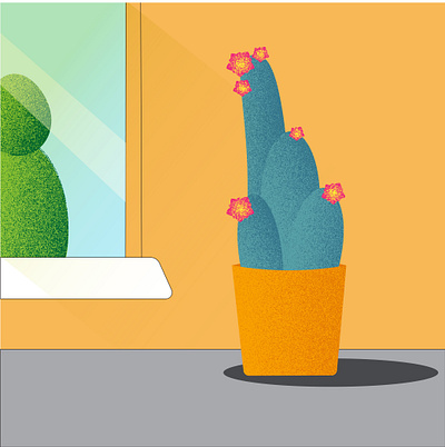 Cactus Lover 2d illustration design graphic design vector