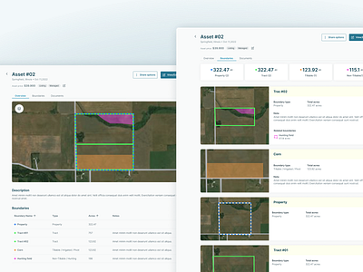 FarmWorth: Streamlining Land Analysis and Mapping asset land mapping ui ux