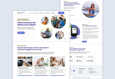 Medical Web Design | Landing Page | Evergrove Clinics® graphic design health care landing page web design