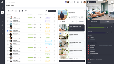 Real Estate (Leads) interface real estate ui ux