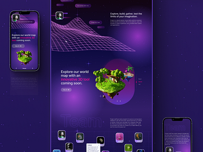 Metaverse: Explore the innovative space 3d avatar darksite design graphic design land lowpoly metaverse mobile modern planet ui ux web web design web3 website