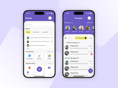 Mobile SuperApp | UX/UI Design 3d app design application design messenger minimalism mobile app design mobile design modern purple simplicity ui uiux uiux design user experience user interface ux uxui