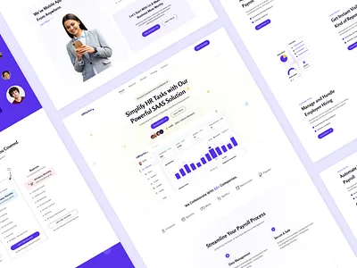 SAAS Design - HR Management Landing Page Design figma designer hr management hr saas design hrm landing page design landing page design saas saas design saas hr management saas landing page saas product saas product design saas website design uiux designer