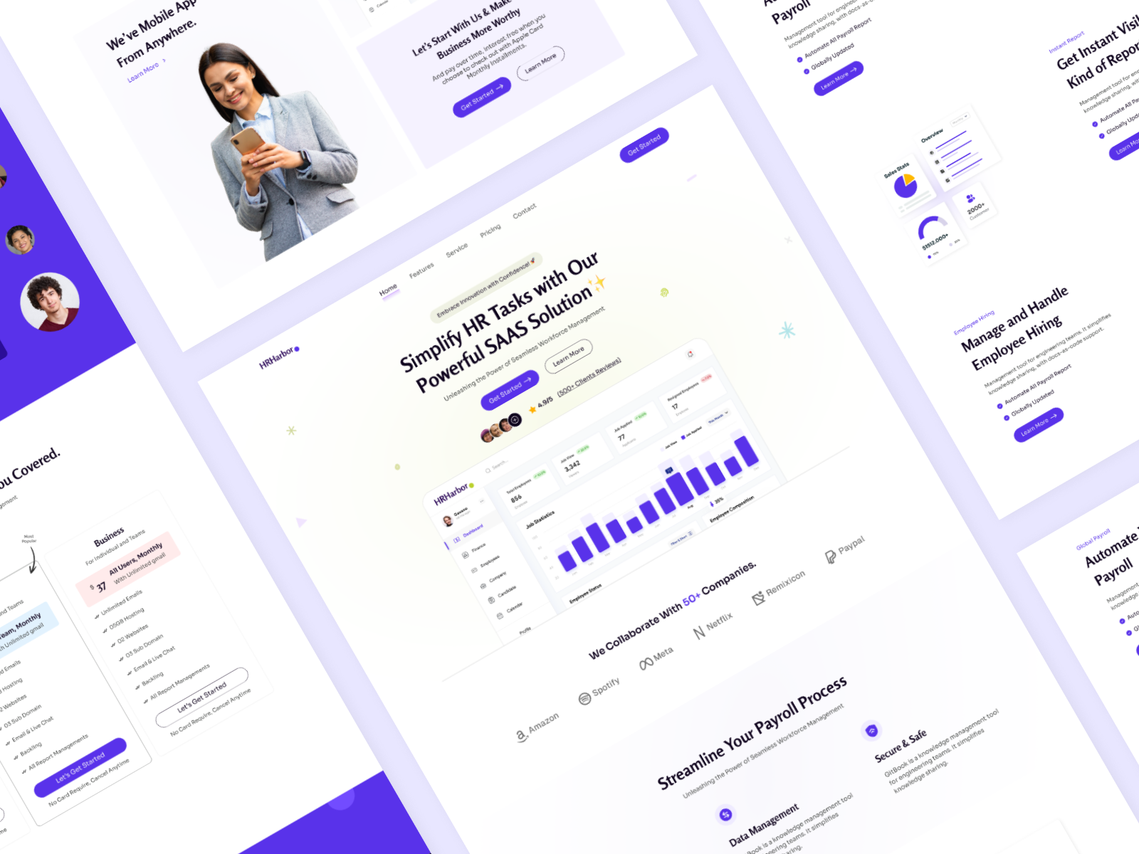 Example of Modern Landing Page Design