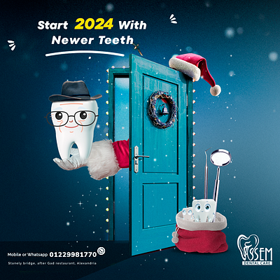 Christmas dental design for new year 3d art 3d dental tooth 3d teeth 3d tooth creativity dental dental art dental creativity dental design dental graphic art innovative new year new year design new year designers teeth art teeth design tooth design