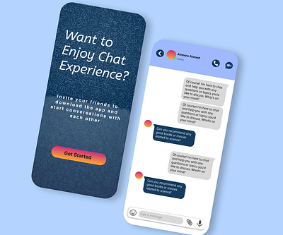 Chatting Mobile App - UI Design chat chatting app mobile ui ui design