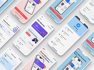 Gamification System app coins design earn game gamification play and earn play game reward ui win