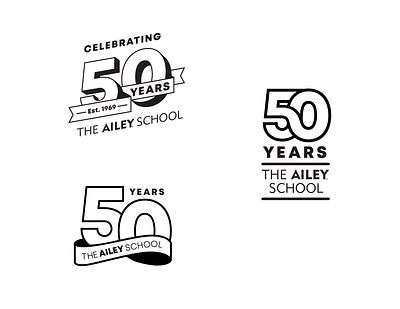 50th Anniversary logo branding graphic design logo typography