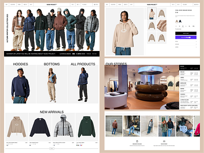 Ecommerce Clothing Brand Website Redesign brand clothing ecommerce fashion figma ui uidesign ux uxdesign web design