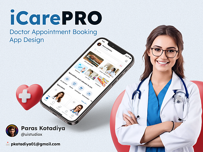 iCarePRO Mobile Application UI application bluecolor branding doctorapp doctorappointments figma healthcare healthcareapp medicalbooking ui uiux