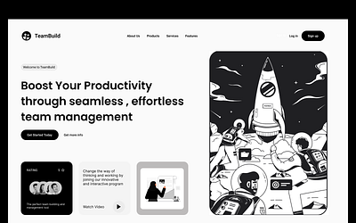 Productivity Website Design figma product design ux design web design