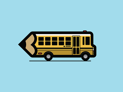 Pencil Bus art bus drawing education elementary high school middle school pencil primary school school school bus student teach teacher teaching transportation vector art vehicle vroom