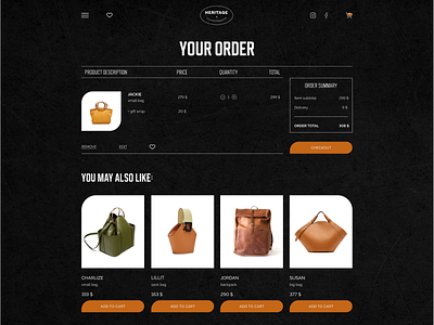 #DailyUI Checkout design e coomerce leather online shop ui ux workshop