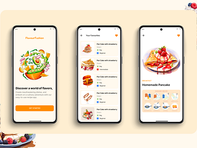 Cooking Recipie App branding cooking app figma product design recipie app ux design