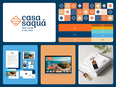 Casa Saquá Lettermark Design brand design branding design graphic design inn logo portuguese site ui website