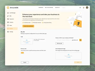 GroundOS: Land Software Redefined land profile ui ux