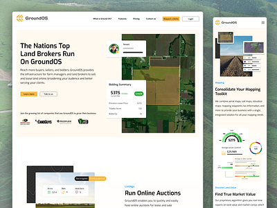 GroundOS: Land Software Redefined brokers land ui ux web