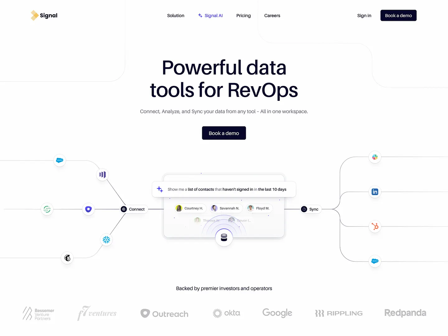 Innovative Typographic Website Design for Data Tools