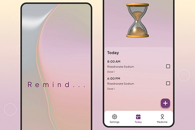 Remind medicine reminder app design app design branding case study figma health medicine medicine reminder mobile app design ui uiux