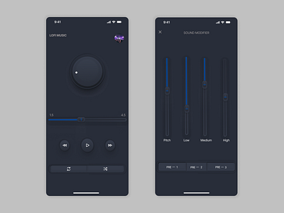 Music Interface app design figmadesigns ui uiux ux