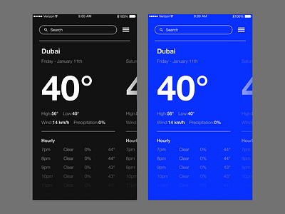 Daily UI Challenge #2 daily ui rad nolan ui weather app