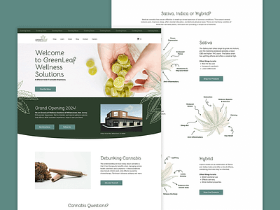 Cannabis Responsive Website art direction branding cannabis design marketing ui website