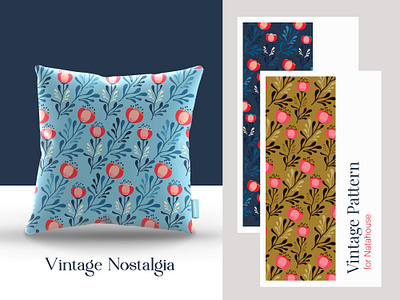 Floral retro patterns branding design graphic design illustration patterns vector