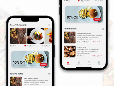 Random Food App app apple application basic delivery design ecommerce food ios iphone mobile phone ui