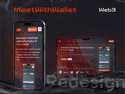 MWW Landing Page Redesign blockchain crypto landing page meeting meetwithwallet mobile product design ui wallet web3 website