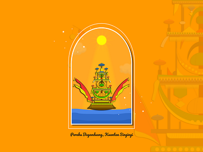 Perahu Baganduang art event festival illustration indonesia inspiration logo vector