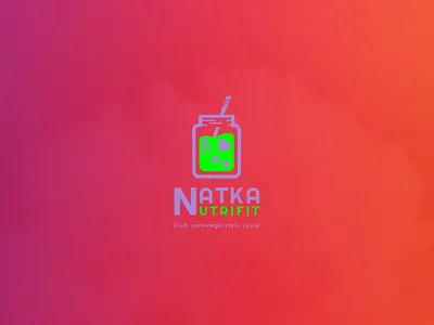 Natka Nutrifit Logo branding design fit graphic design healthy lifestyle logo typography vector