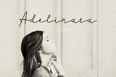 Adelinata script handwritten font feminine font fonts