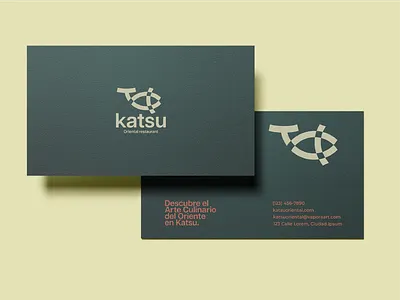 Katsu Business card 3d animation beauty branding business business card card design graphic design illustration logo logo desing motion graphics ui ux vector