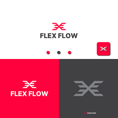 Flex Flow Fitness Brand logo applogo branding dribbblelogo fitnessbrand fitnessbrandlogo flogo graphic design logo madicallogo wellnesslogo xlogo
